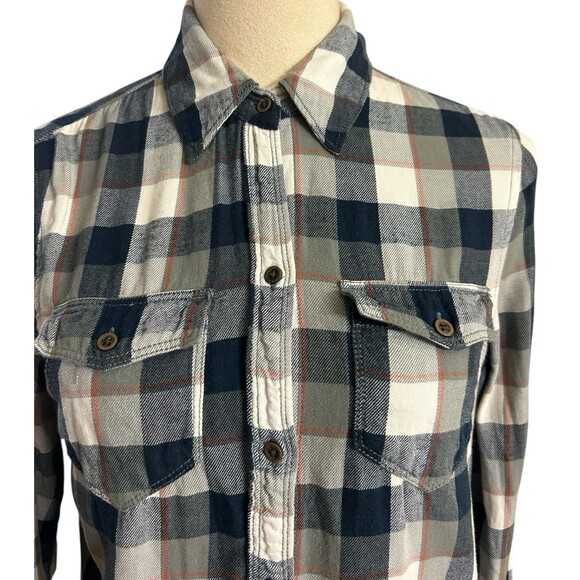 Abercrombie & Fitch Women's Check Plaid Button Up Long Sleeves Western Sz S - Picture 2 of 8